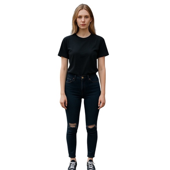 J Brand Cropped Skinny Jeans in Blue Mercy Wash – Size 25 – EXCELLENT CONDITION - Picture 1 of 15